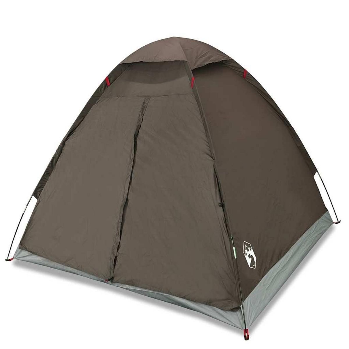 VIDAXL Tente de camping a dome 2 personne marron impermeable
