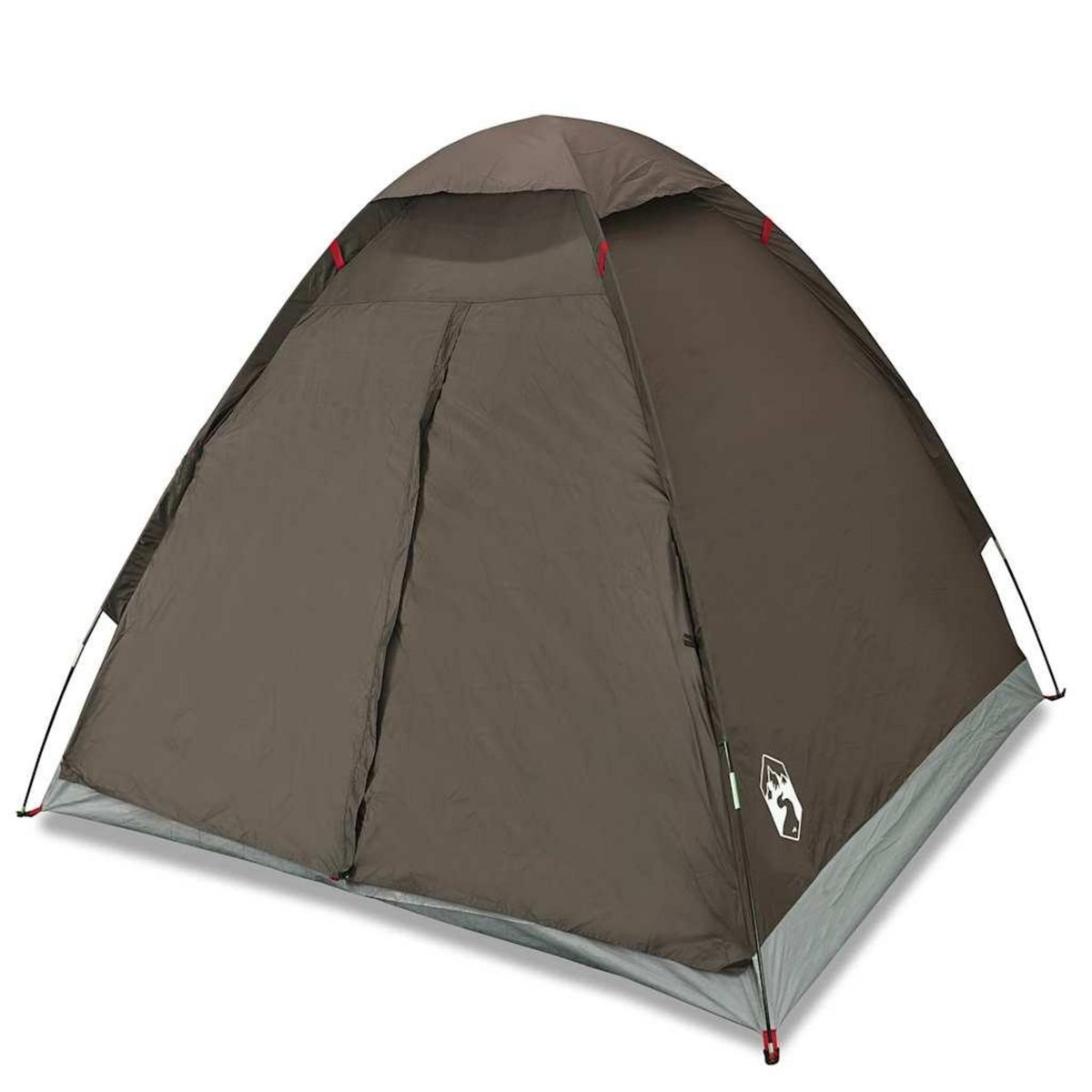VIDAXL Tente de camping a dome 2 personne marron impermeable