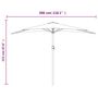 Voir la diapositive 6 : VIDAXL Parasol de balcon et mat en aluminium Anthracite 300x155cm Demi
