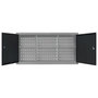 Voir la diapositive 5 : VIDAXL Armoire a outils murale Style Industriel Metal Gris et noir