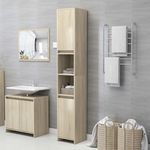 VIDAXL Armoire de salle de bain Chene sonoma Bois d'ingenierie