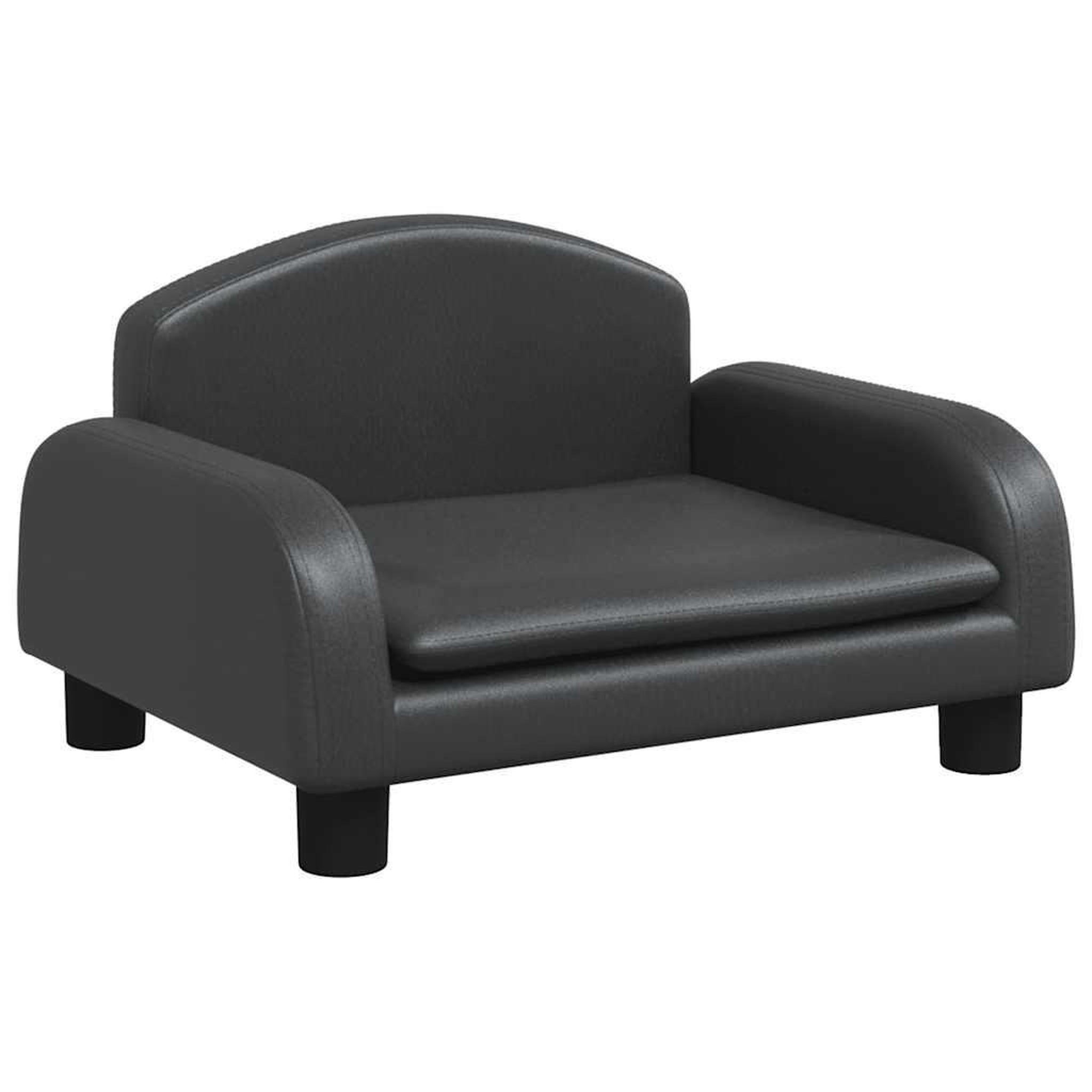 Voir la diapositive 2 : VIDAXL Lit pour chien noir 50x40x30 cm similicuir
