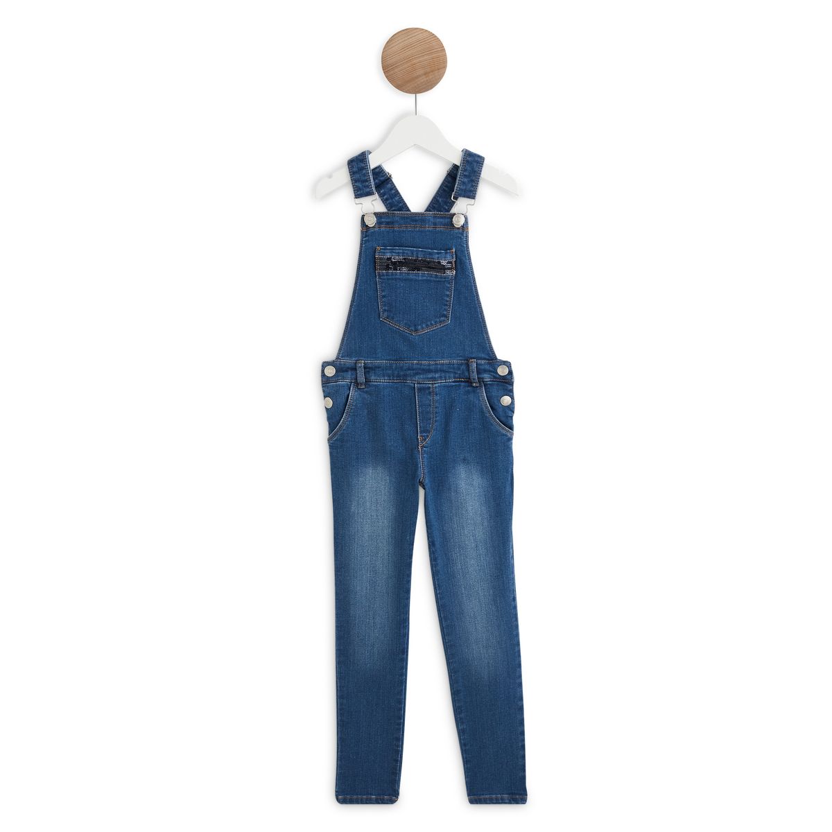 IN EXTENSO Salopette en jean fille