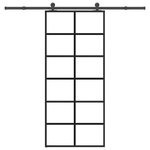 VIDAXL Porte coulissante avec kit de quincaillerie 90x205 cm Verre ESG