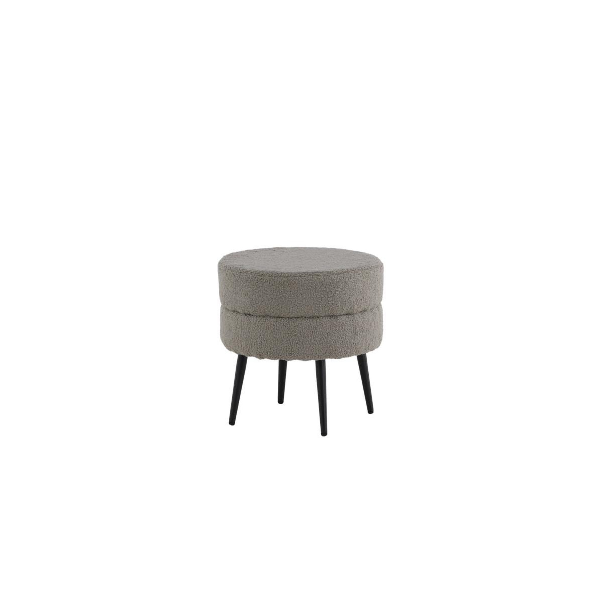 Voir la diapositive 3 : Paris Prix Pouf design bouclette  pot  40cm gris