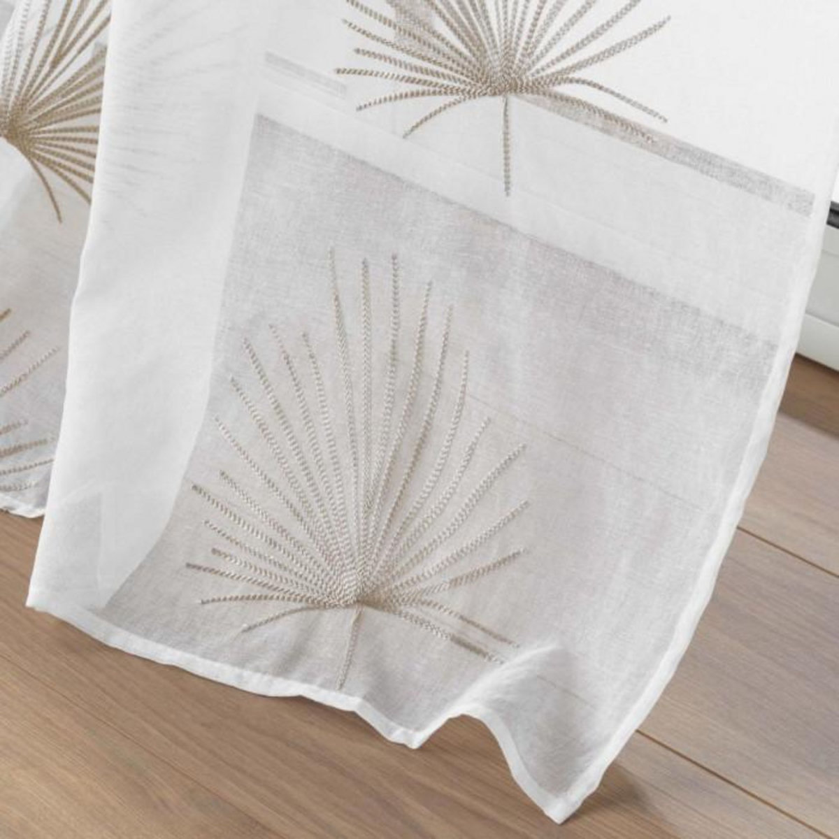 Paris Prix Rideau Voilage à Œillets  Palmaris  140x240cm Lin