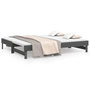 Voir la diapositive 2 : VIDAXL Lit coulissant sans matelas gris 2x(90x200) cm