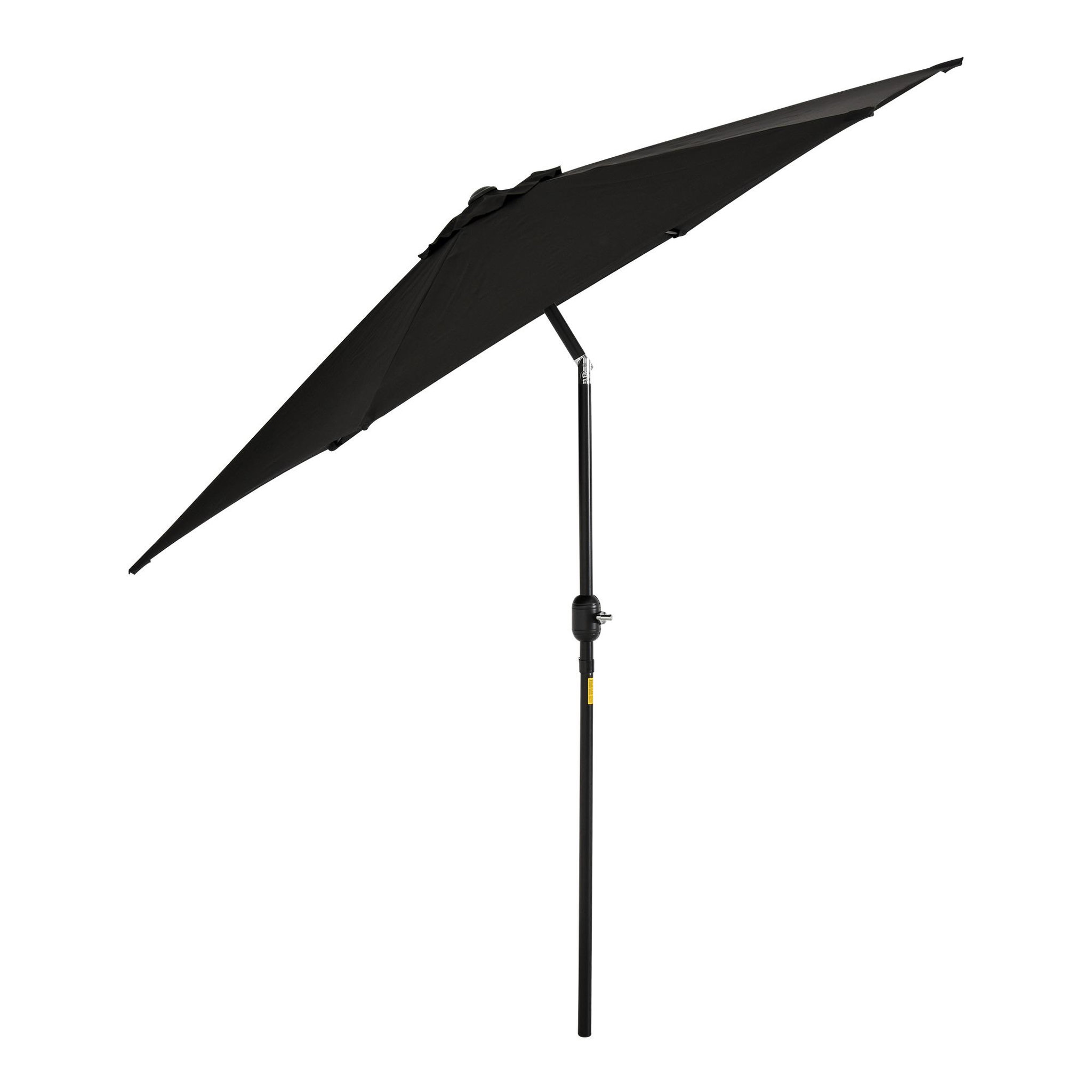 Voir la diapositive 4 : OUTSUNNY Parasol inclinable de jardin balcon terrasse manivelle toile polyester imperméabilisée haute densité 180 g/m² Ø2,7 x 2,35H m alu noir