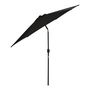 Voir la diapositive 4 : OUTSUNNY Parasol inclinable de jardin balcon terrasse manivelle toile polyester imperméabilisée haute densité 180 g/m² Ø2,7 x 2,35H m alu noir