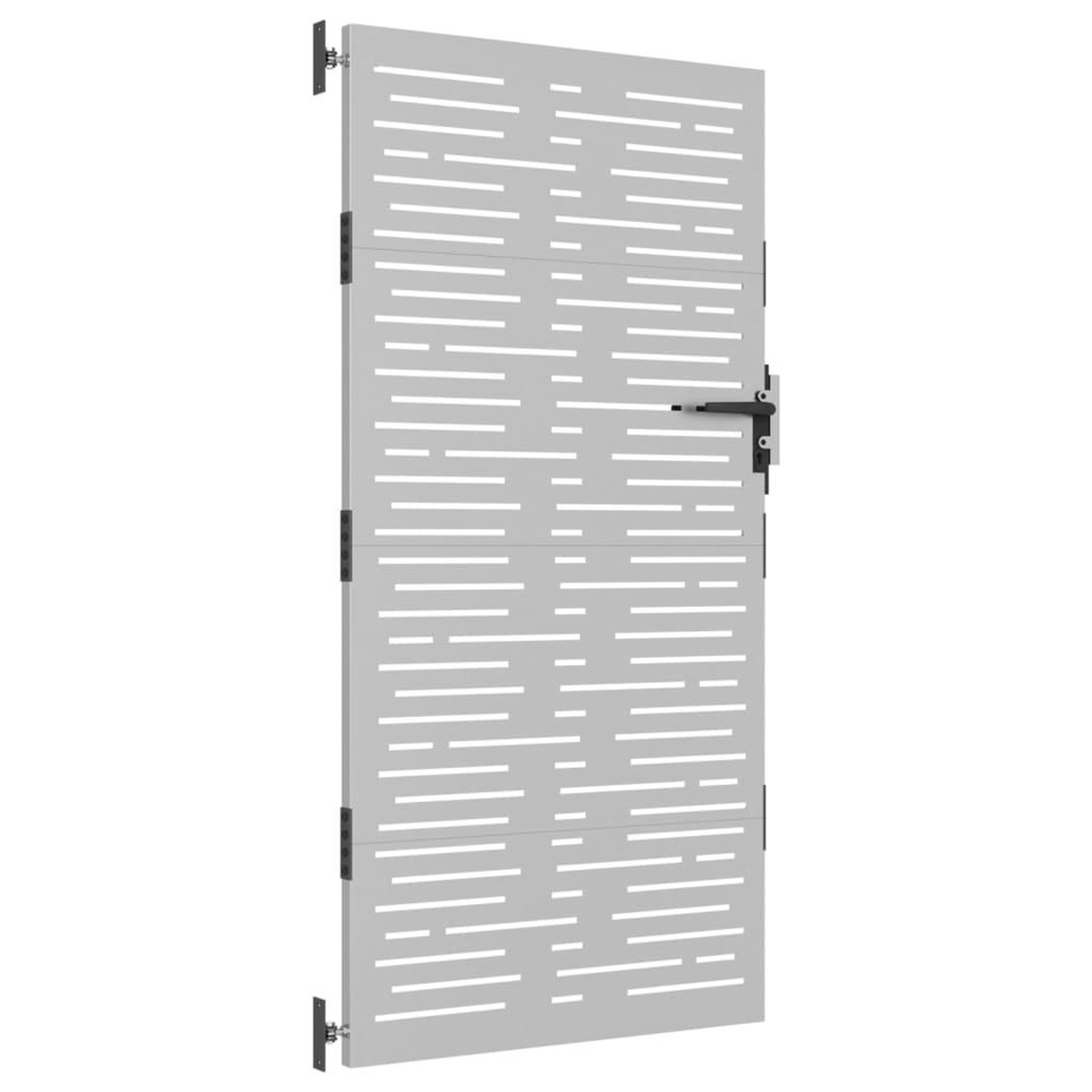 Voir la diapositive 3 : VIDAXL Portail de jardin 85x200 cm acier corten conception de carre
