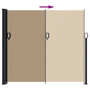 Voir la diapositive 5 : VIDAXL Auvent lateral retractable taupe 180x600 cm
