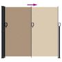 Voir la diapositive 5 : VIDAXL Auvent lateral retractable taupe 180x600 cm