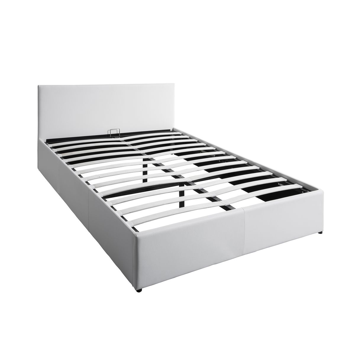 Lit coffre 140x190 cm sommier inclus avec tête de lit WILLOW