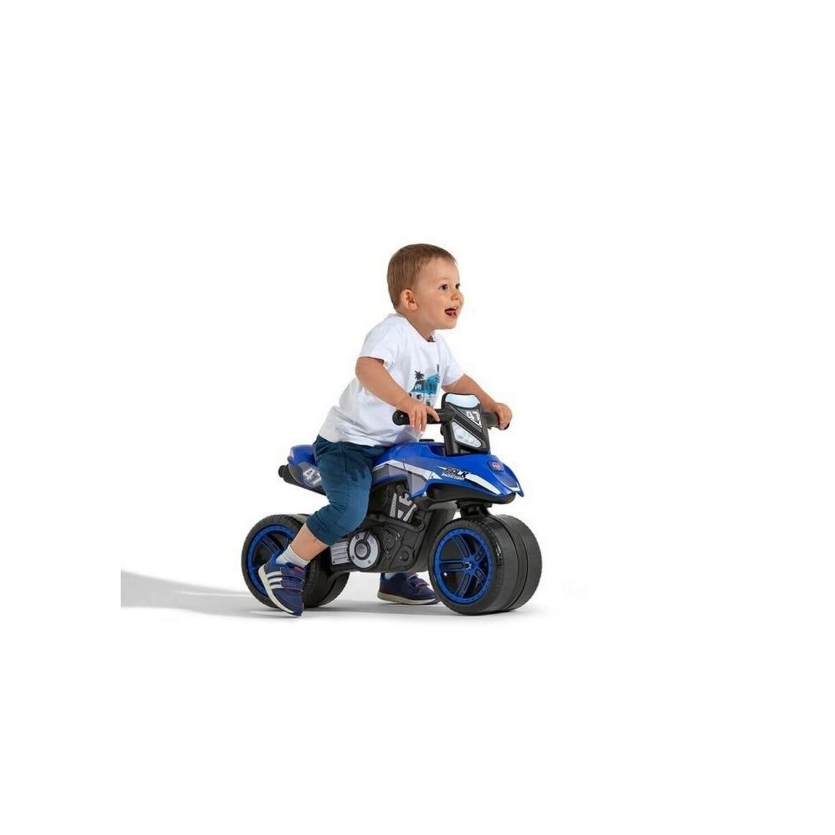 Porteur enfant moto team bud racing 2 à 5 ans