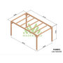 Voir la diapositive 2 : JARDIDECO Pergola en bois lamellé-collé Lille 500 x 300 cm - Maderland