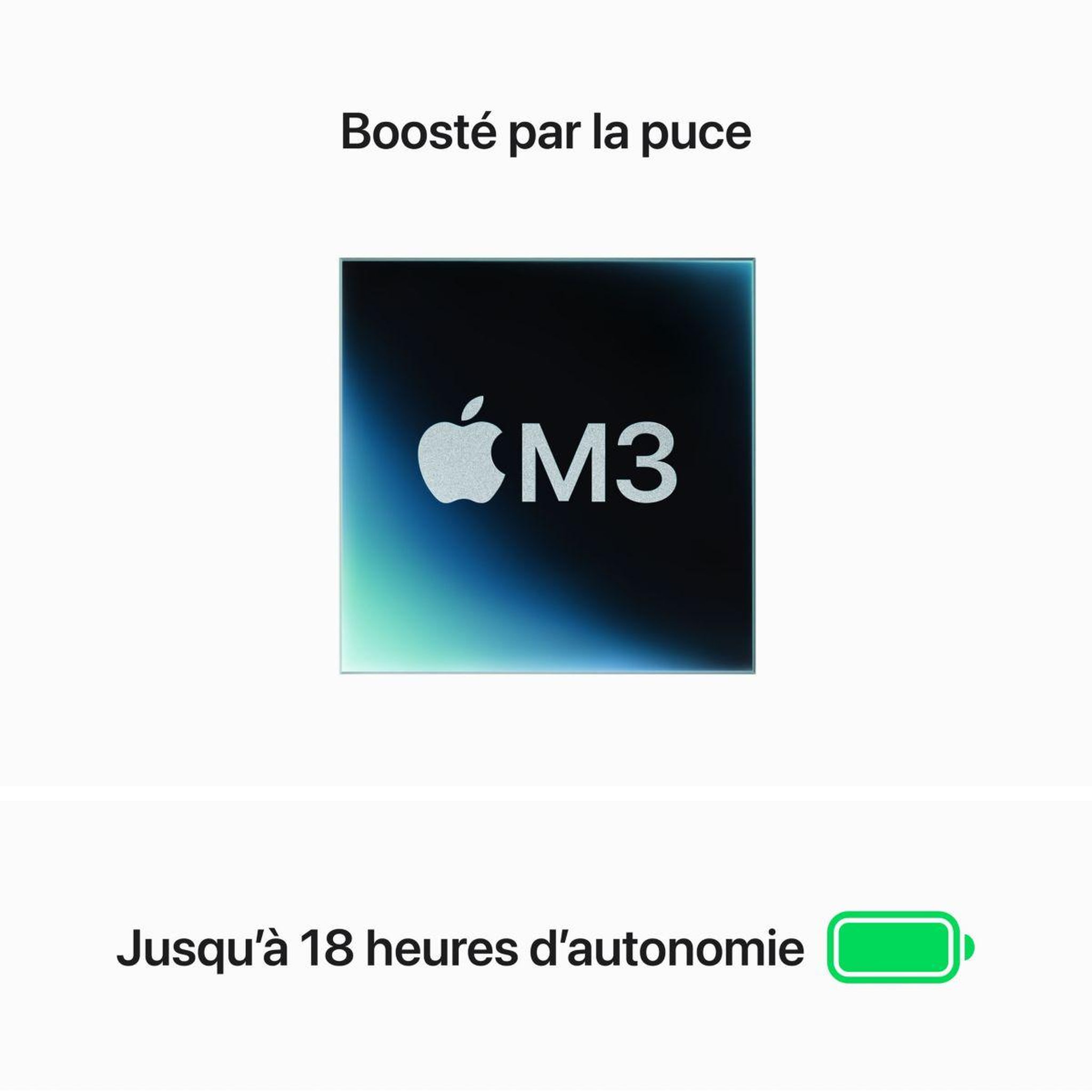 Voir la diapositive 4 : APPLE Ordinateur Apple Air 13' M3 16Go CPU8 GPU8 256Go Argent