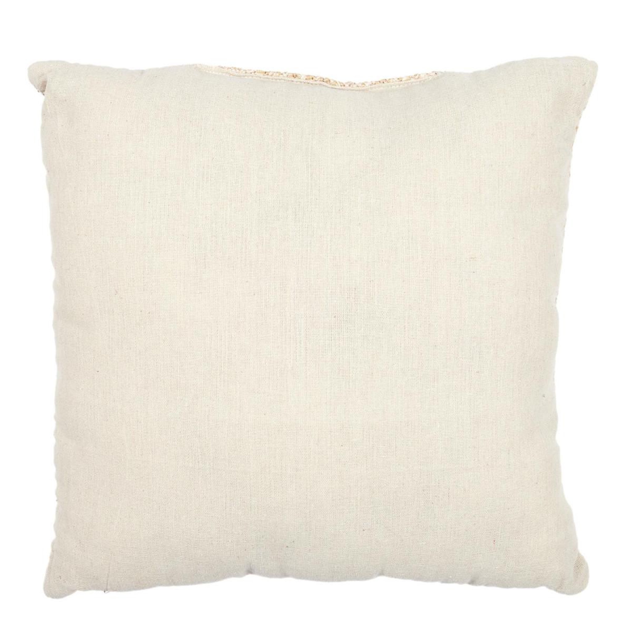 Voir la diapositive 2 : The Home Deco Factory Coussin déco  palmier  40x40cm naturel & blanc