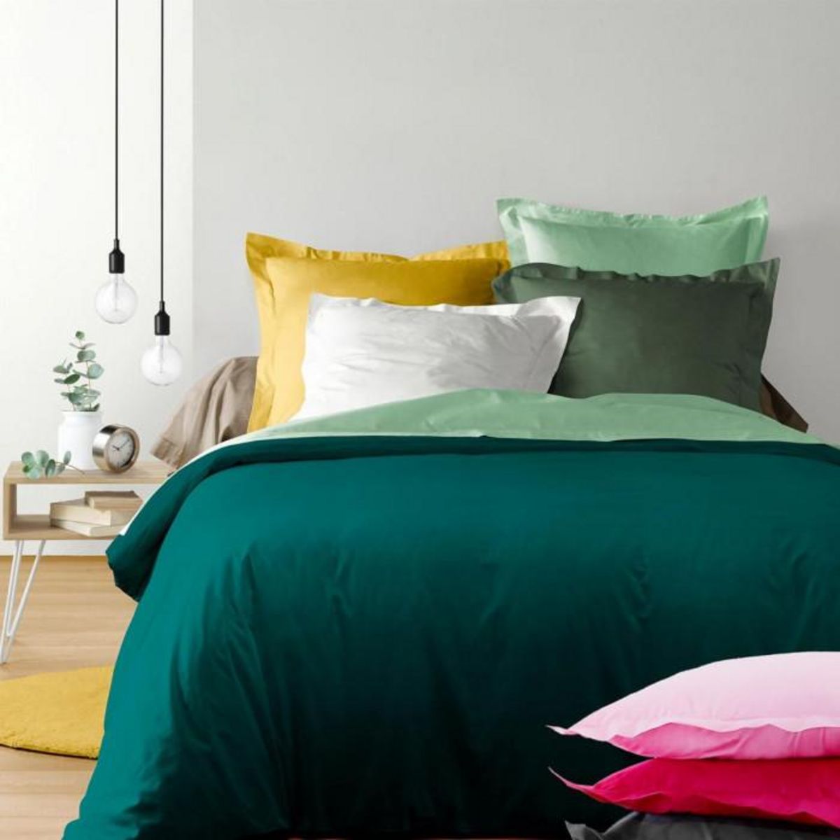 Paris Prix Drap Housse  Jersy  160x200cm Rose Dragée