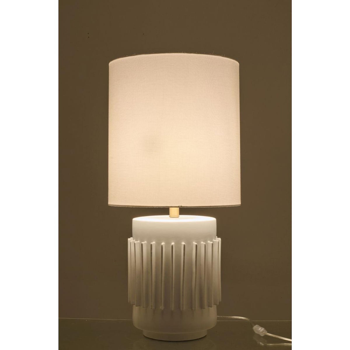 Paris Prix Lampe à Poser en Céramique  Latas  71cm Blanc