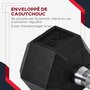 Voir la diapositive 4 : HOMCOM Ensemble d'haltères courtes total 16 Kg - entraînement musculaire & haltérophilie - acier caoutchouc noir