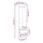 Voir la diapositive 6 : VIDAXL Armoire avec tiroirs Sonoma gris 50x50x200 cm Bois d'ingenierie