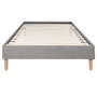 Voir la diapositive 2 : HomeStyle4U Cadre de Lit Simple 90 x 200 Gris Sommier à Lattes