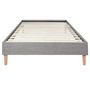 Voir la diapositive 2 : HomeStyle4U Cadre de Lit Simple 90 x 200 Gris Sommier à Lattes