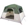 Voir la diapositive 5 : VIDAXL Tente de camping de cabine 4 personnes vert impermeable