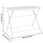 Voir la diapositive 6 : VIDAXL Table de bistro pliante 100x54x71cm Bois acacia solide et acier