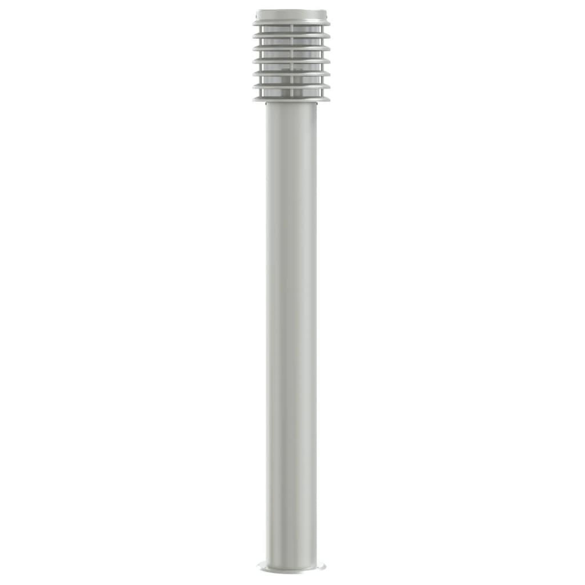 Voir la diapositive 4 : VIDAXL Lampadaire d'exterieur argente 110 cm acier inoxydable