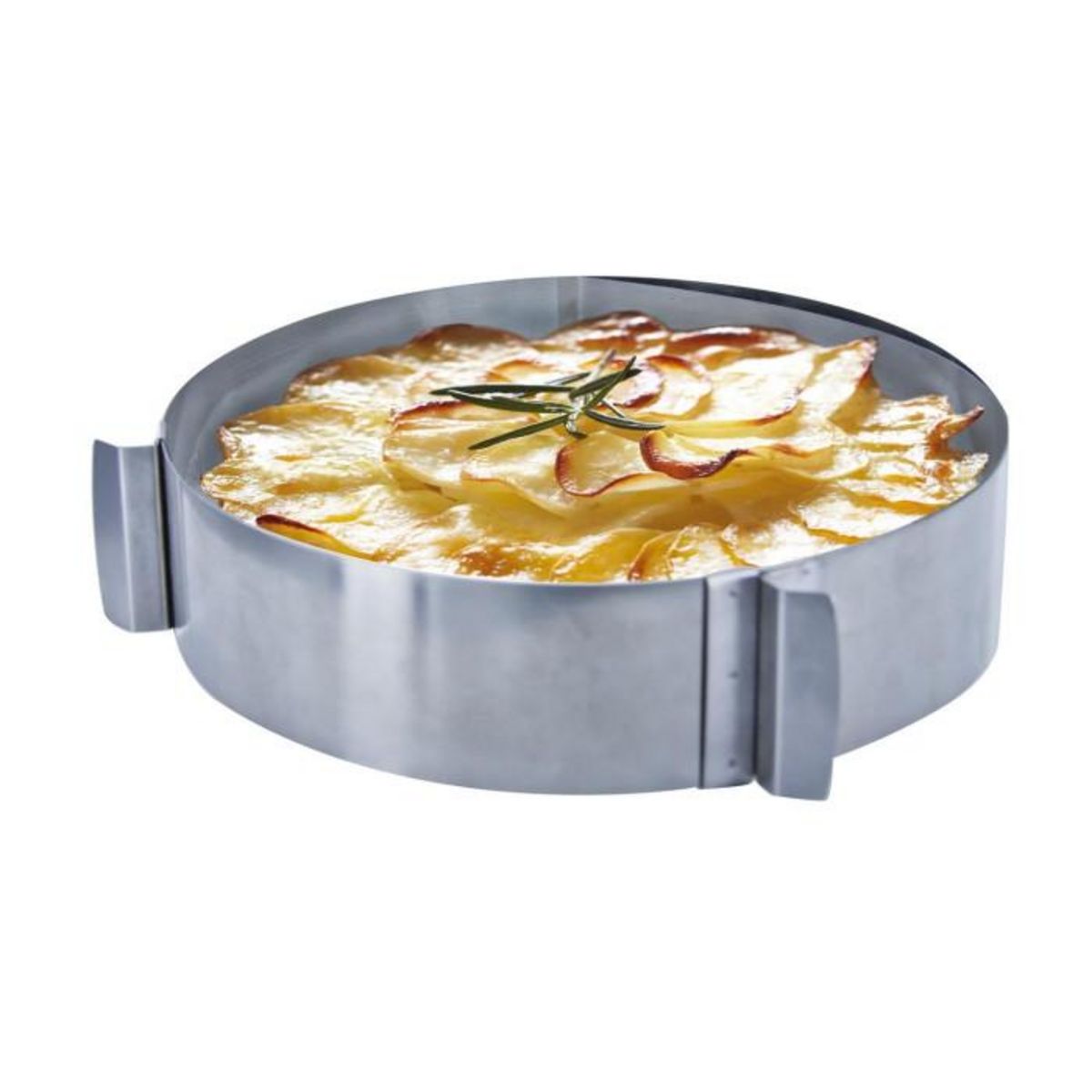 Paris Prix Cercle de Pâtisserie  Extensible  15-30cm Argent