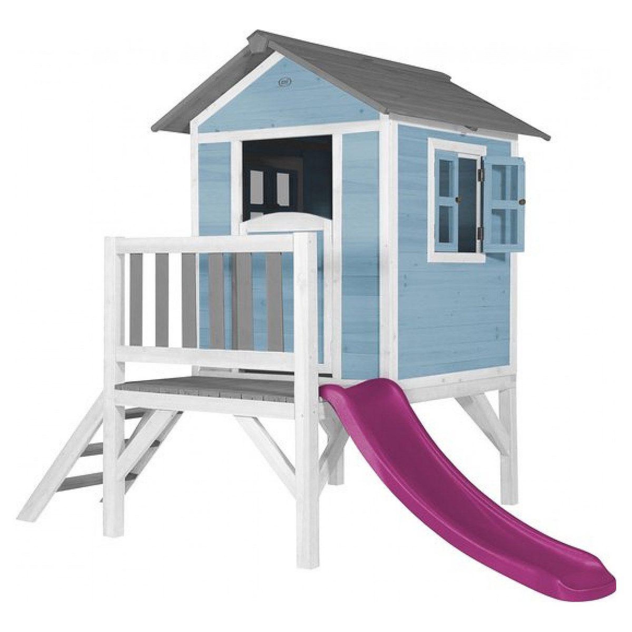 Axi House Maisonnette caribbean bleu - toboggan violet