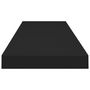 Voir la diapositive 5 : VIDAXL Etageres murales flottantes 4 pcs noir 90x23,5x3,8 cm MDF