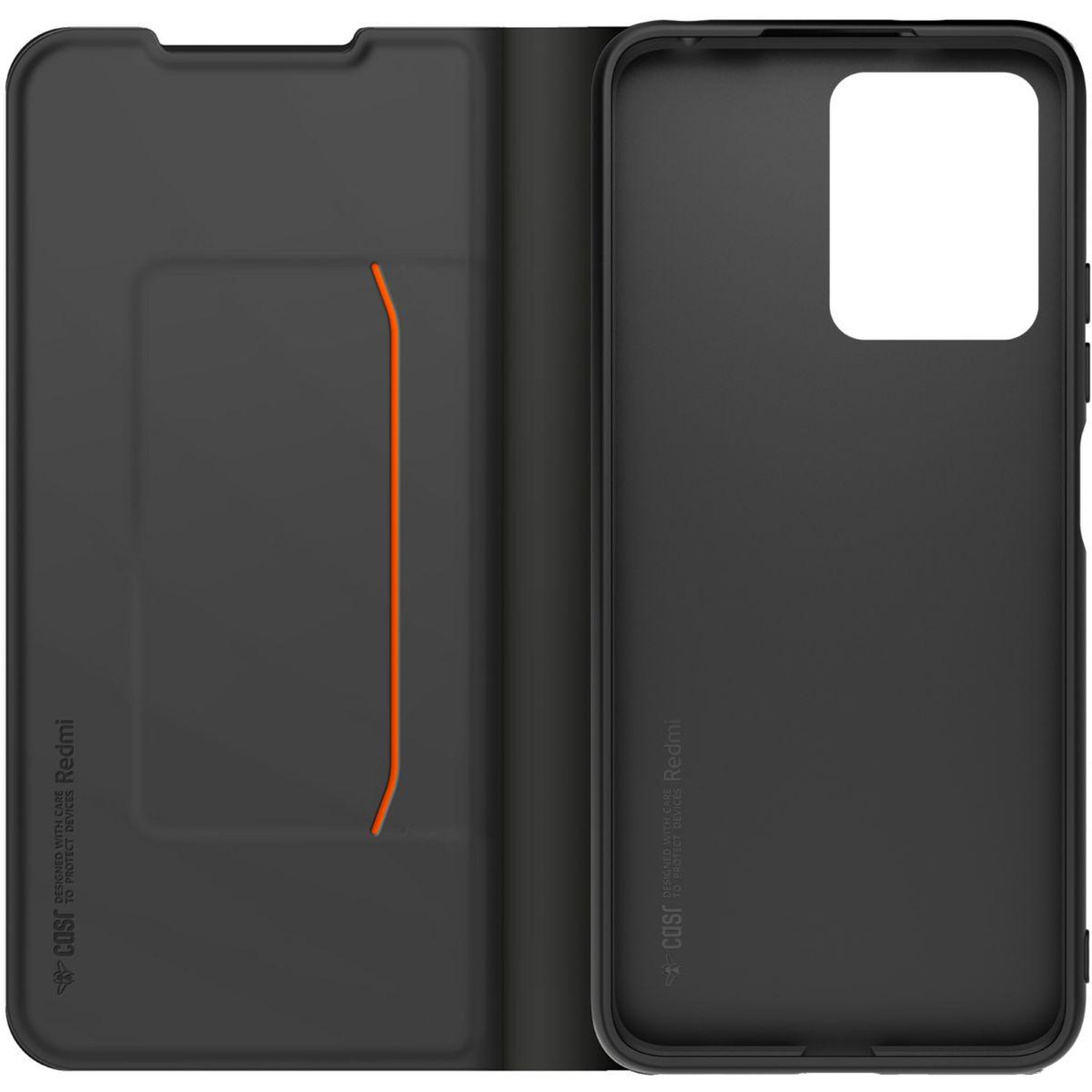Voir la diapositive 2 : MADE FOR XIAOMI Etui avec cordon redmi 13 4g folio noir + dragonne
