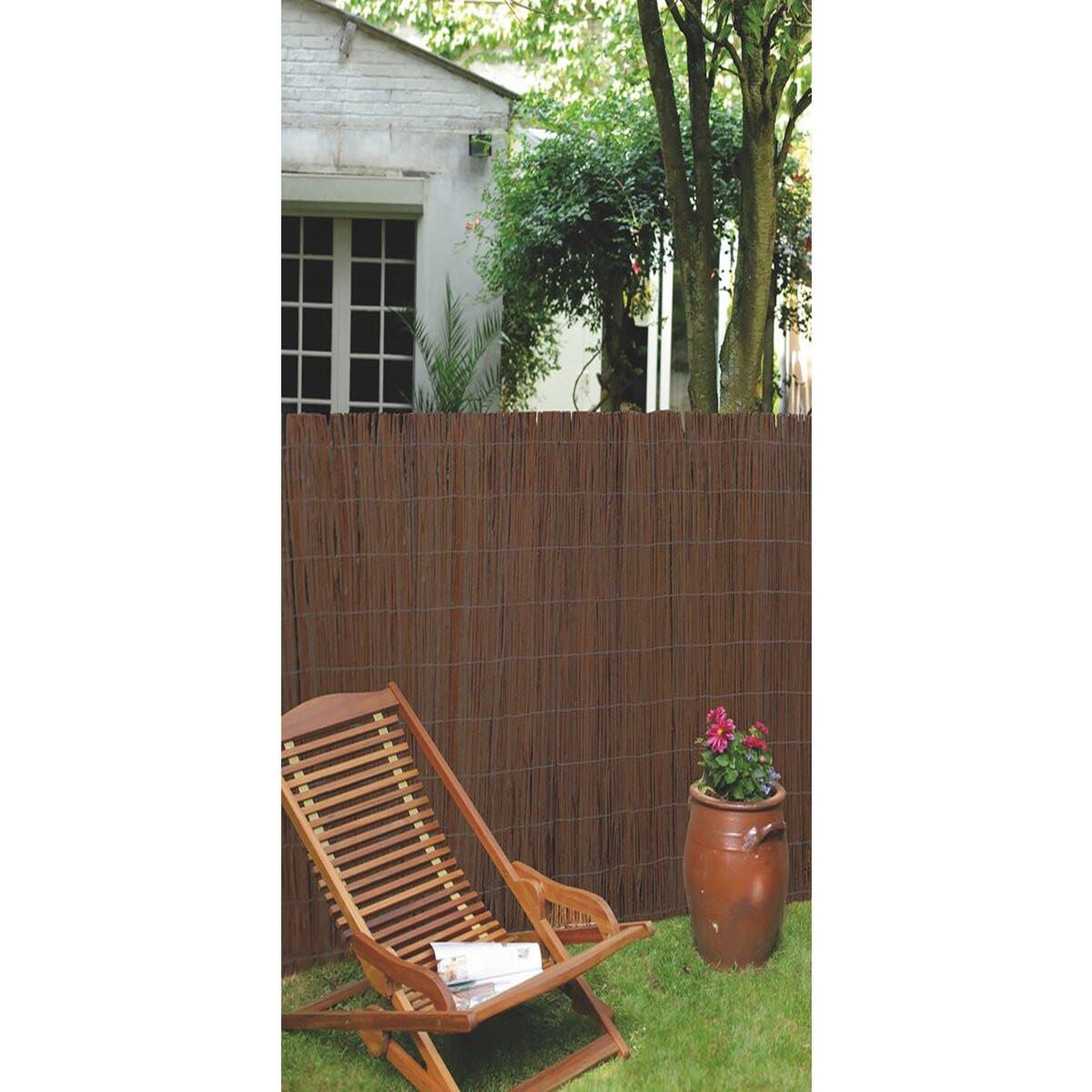 Voir la diapositive 3 : Habitat et Jardin Clôture d'osier -   Vimet   - 2.00 x 3.00 m - Marron