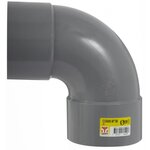 GIRPI Coude 87.3° en pvc à coller, femelle / femelle, D100