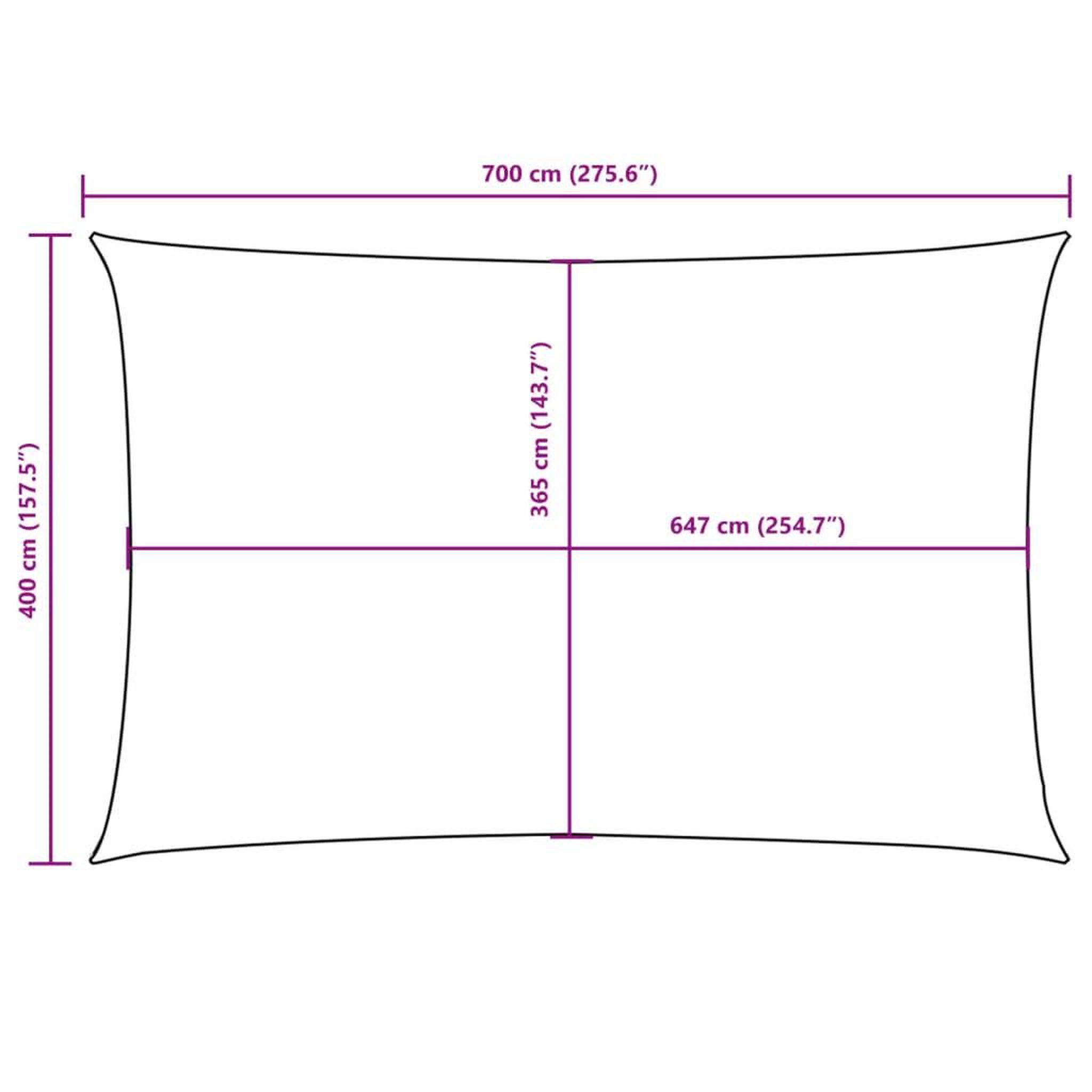 Voir la diapositive 6 : VIDAXL Voile de parasol tissu oxford rectangulaire 4x7 m noir