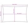 Voir la diapositive 6 : VIDAXL Voile de parasol tissu oxford rectangulaire 4x7 m noir