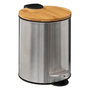 Voir la diapositive 1 : FIVE Poubelle de Salle de Bain  Bambo  3L Argent