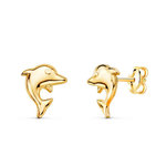 L'ATELIER D'AZUR Boucles d'Oreilles Or 18 Carats 750/000 Jaune - Dauphins
