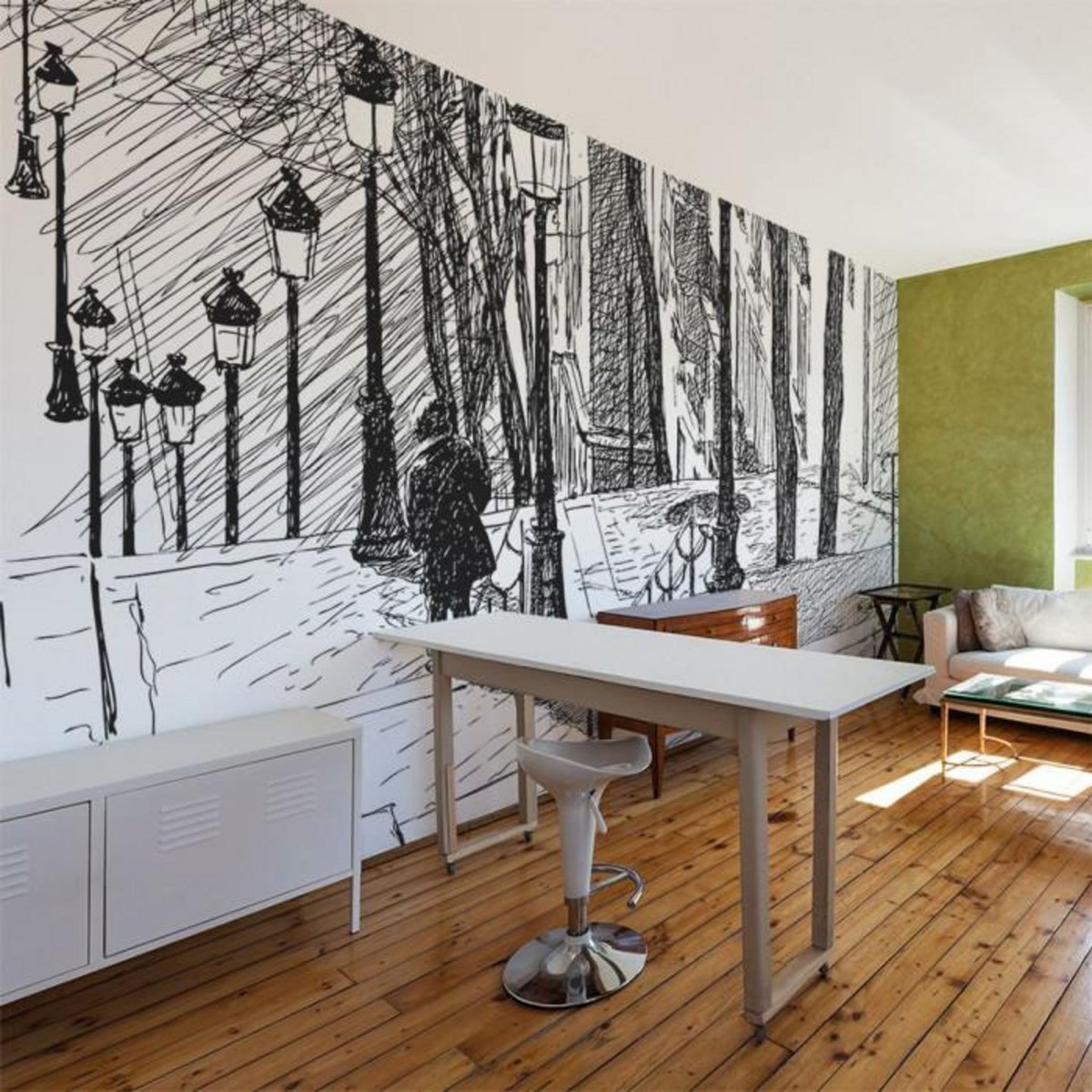 Paris Prix Papier Peint  Escaliers Montmartre II  270x450cm