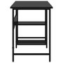 Voir la diapositive 4 : VIDAXL Bureau d'ordinateur Noir 105x55x72 cm MDF et metal