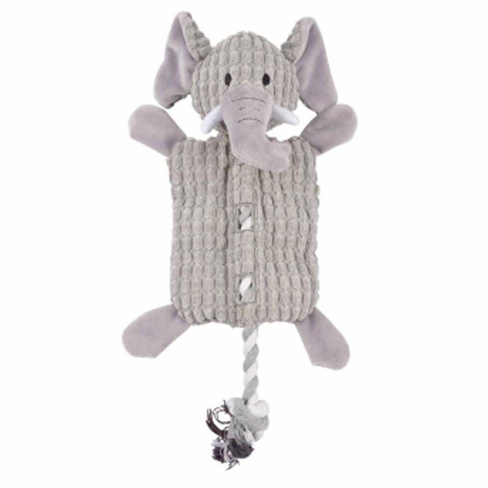 LOVE STORY Peluche pour chien  éléphant  37cm gris