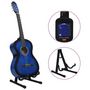 Voir la diapositive 3 : VIDAXL Jeu de guitare classique de débutant 12 pcs Bleu 4 4 39