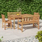VIDAXL Ensemble a manger de jardin 5pcs Bois de teck massif