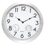 ATMOSPHERA Horloge Murale Design  Outdoor  40cm Argent