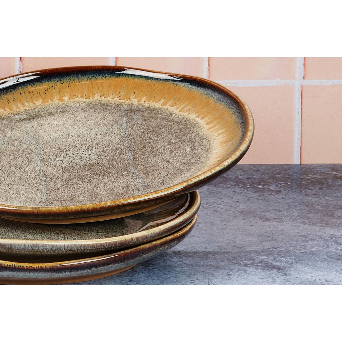 BJORN Assiette GENESIS Ø20,5cm - 6 pièces - Basalte