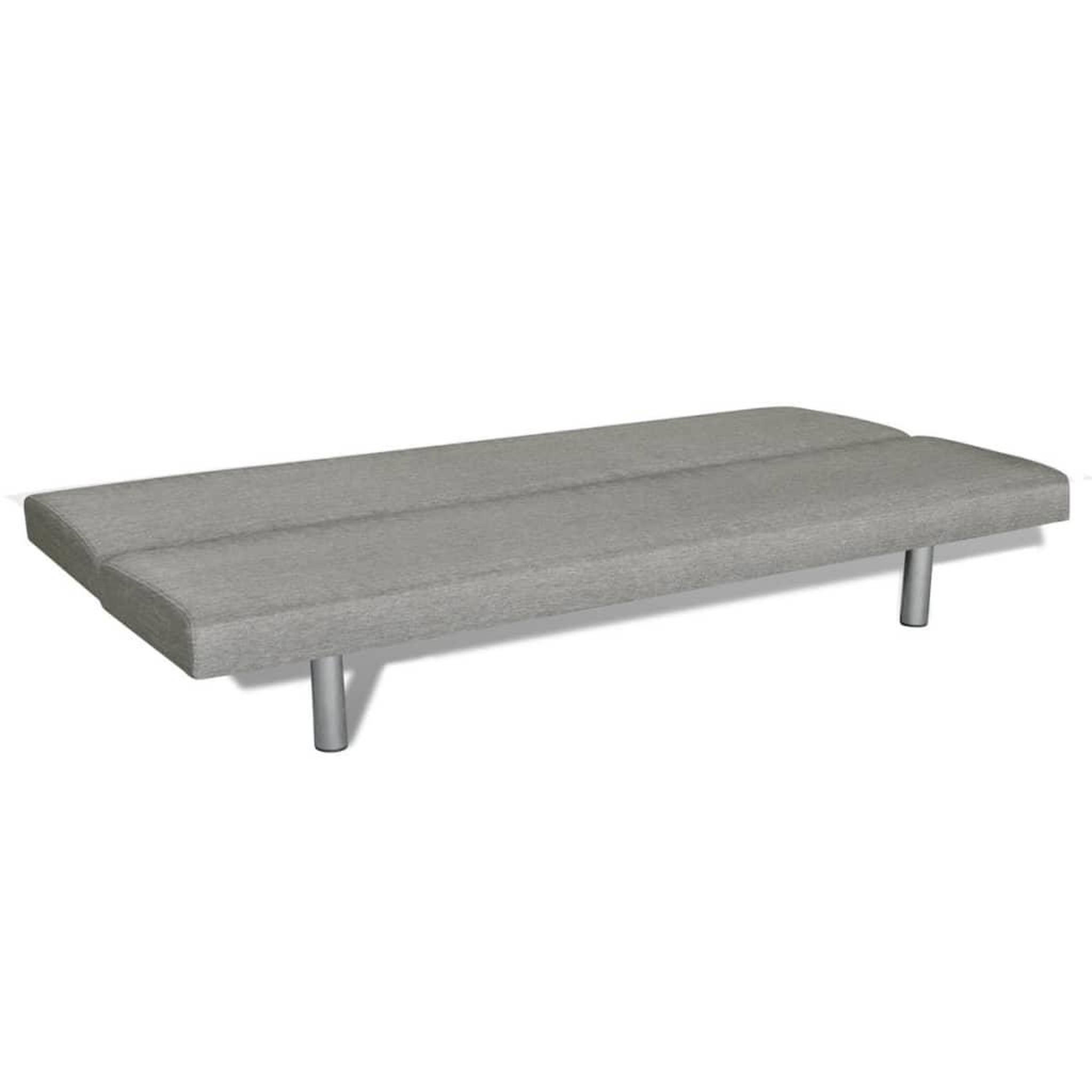 Voir la diapositive 3 : VIDAXL Canape-lit Gris Polyester