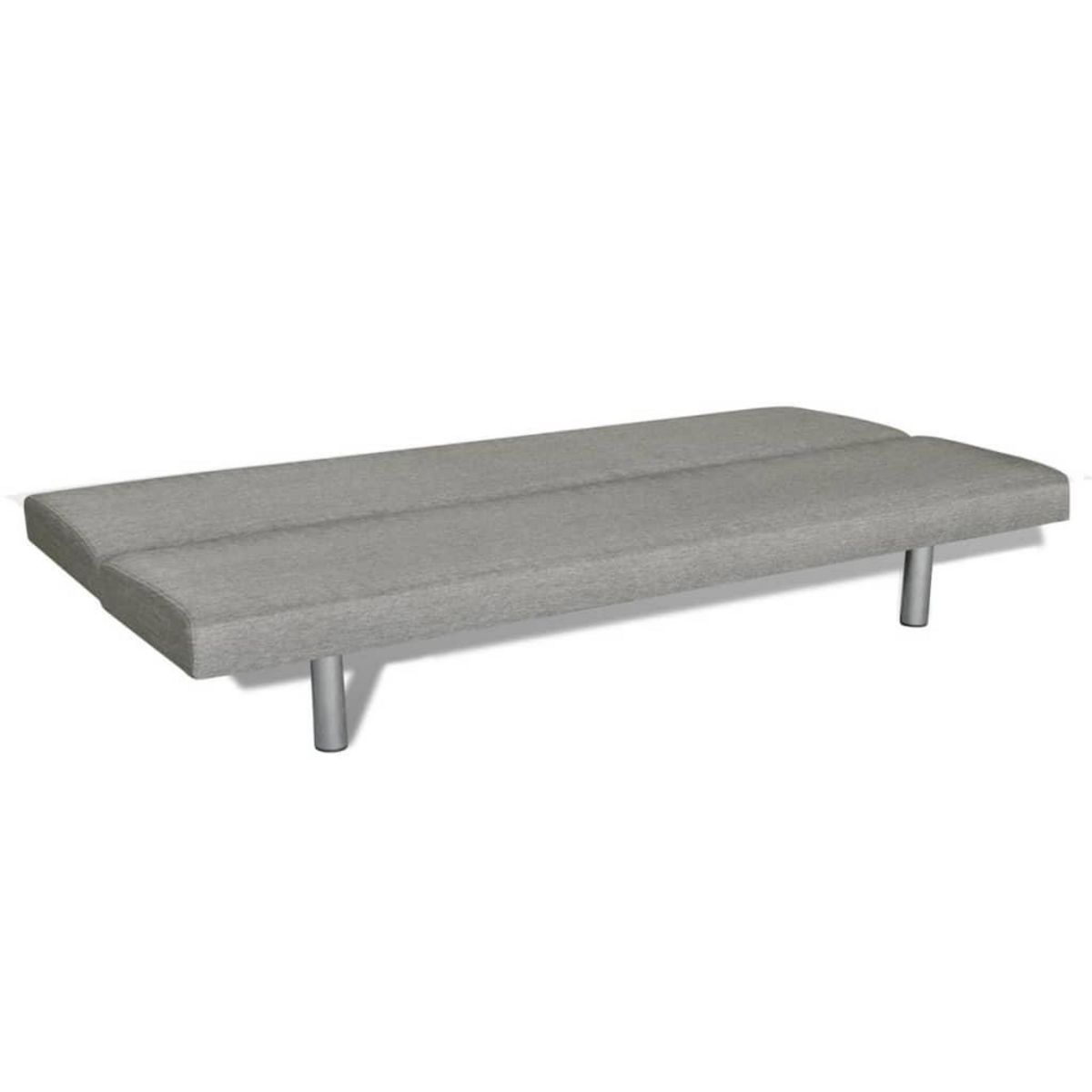 VIDAXL Canape-lit Gris Polyester