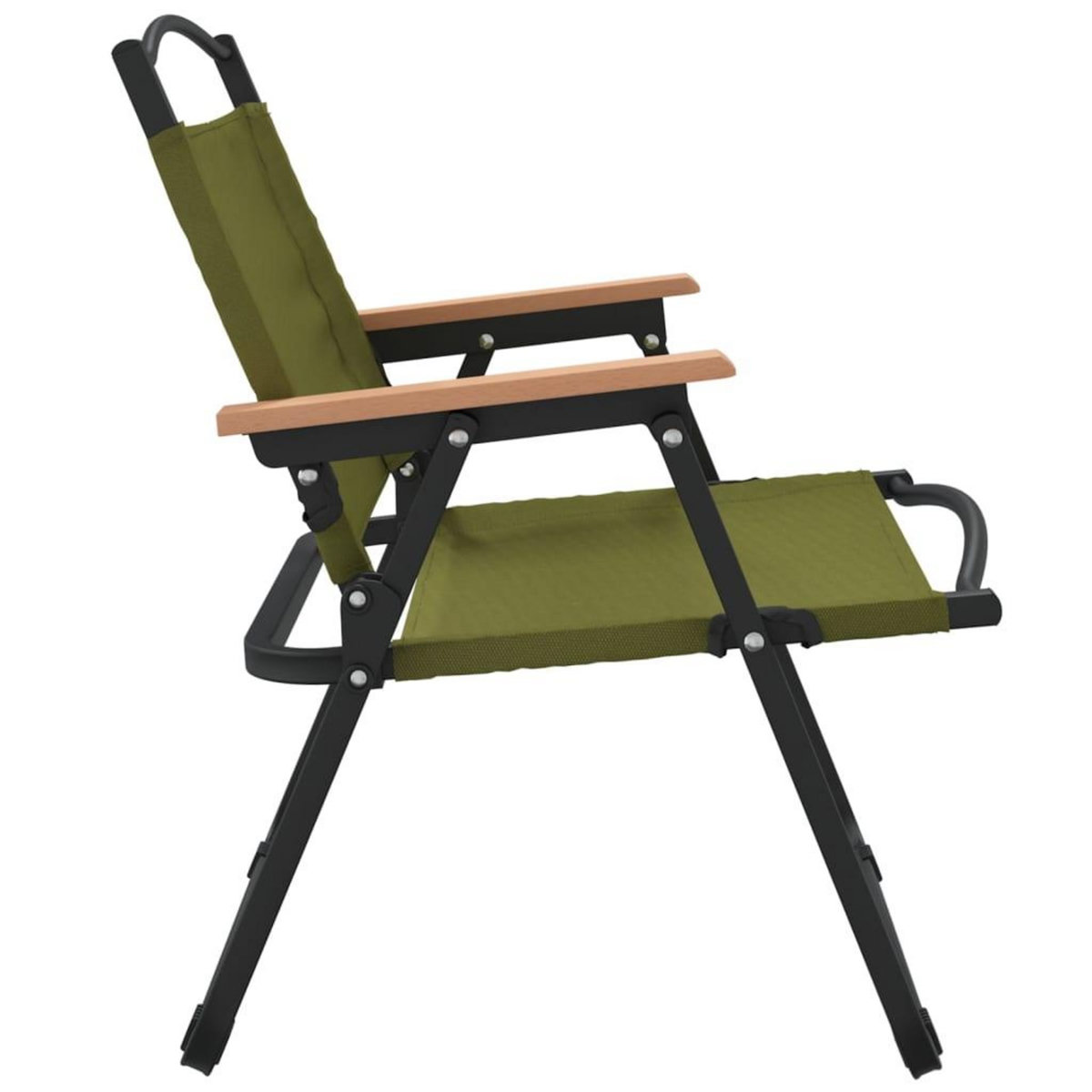 VIDAXL Chaises de camping lot de 2 Vert 54x43x59 cm Tissu Oxford